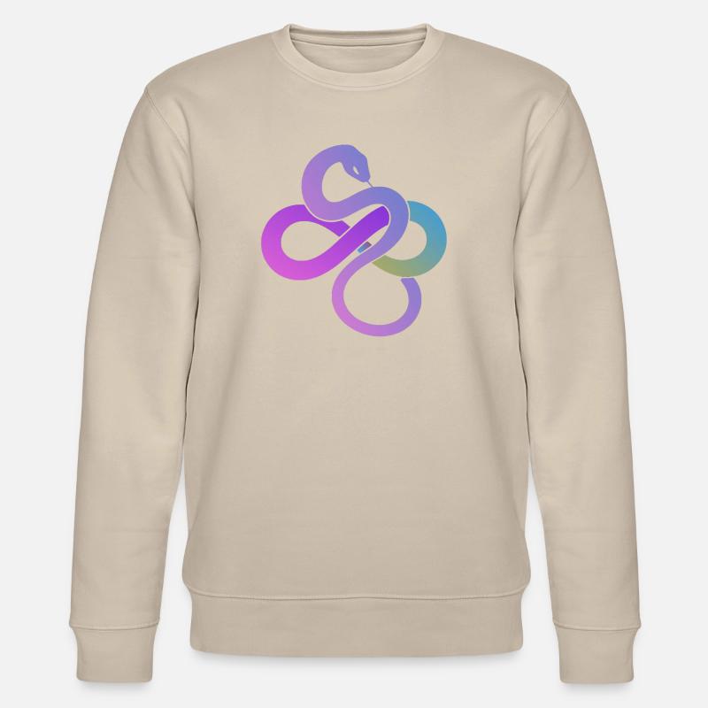 Bunte Unendlichkeitsschleife - Stanley/Stella Unisex Bio-Sweatshirt CHANGER  - Beige