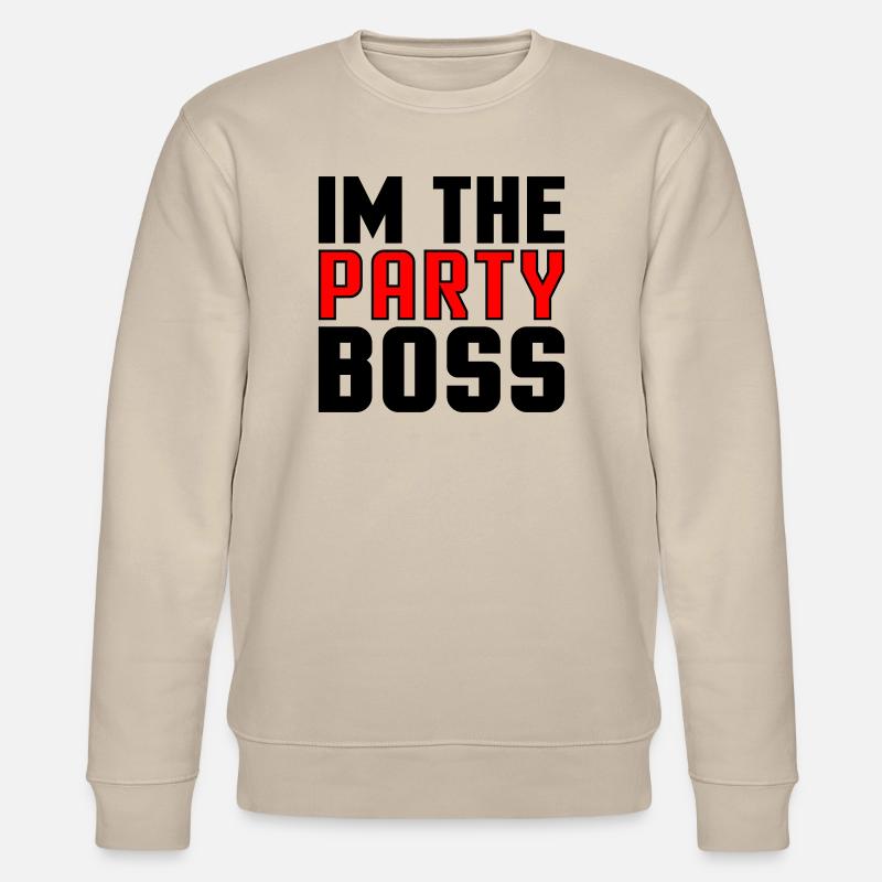 Ich bin der Party Chef - Stanley/Stella Unisex Bio-Sweatshirt CHANGER  - Beige