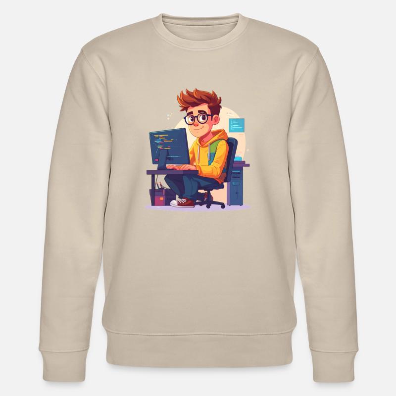 Programmeur ou nerd - Sweat bio CHANGER Stanley/Stella Unisexe - beige