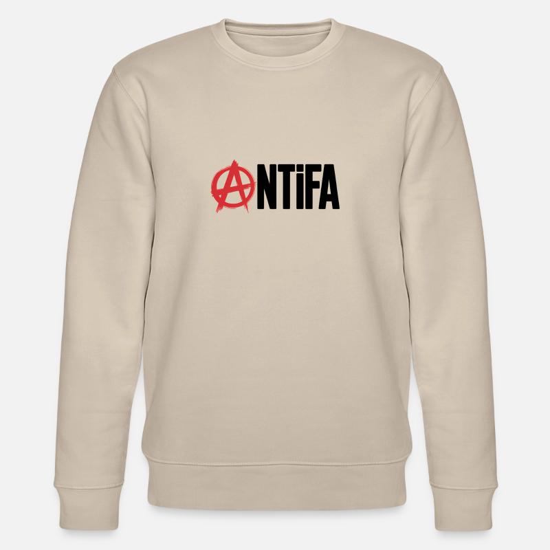 Anarchy Antifa - Antifascistes Tee - Sweat bio CHANGER Stanley/Stella Unisexe - beige