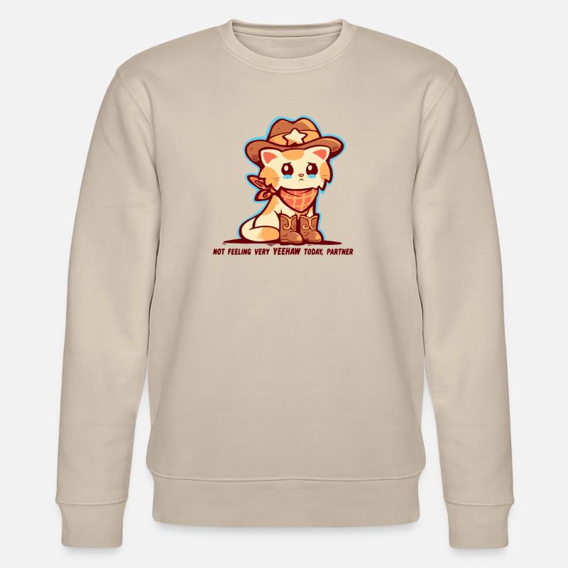 Fühle mich nicht sehr YEEHAW - Stanley/Stella Unisex Bio-Sweatshirt CHANGER  - Beige