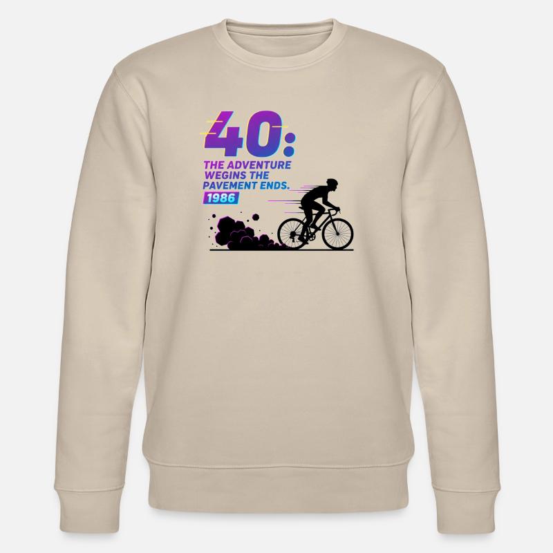 Tee d’aventure de gravier pour le 40e anniversaire - Sweat bio CHANGER Stanley/Stella Unisexe - beige