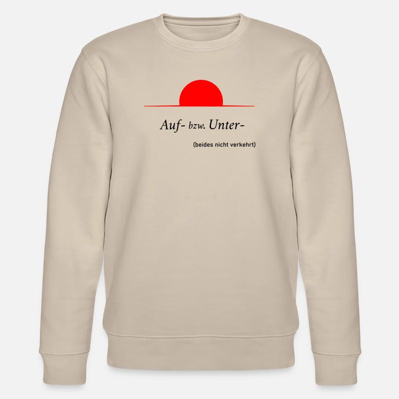 Auf oder Unter - Stanley/Stella Unisex Bio-Sweatshirt CHANGER  - Beige