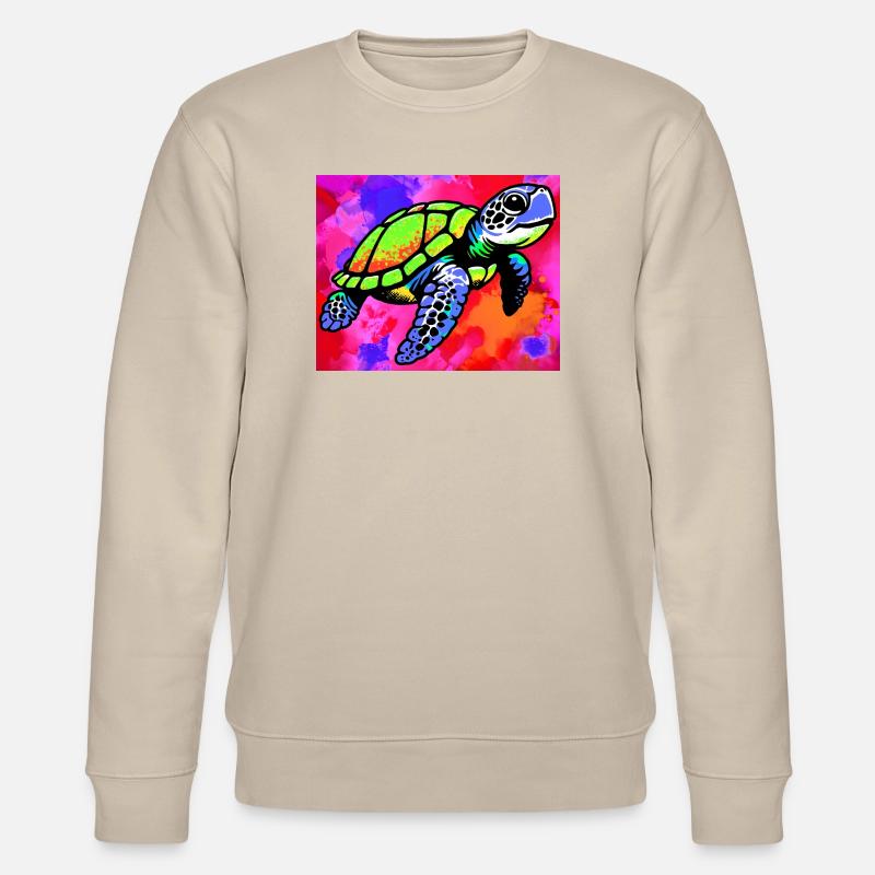 Schildkröte - Stanley/Stella Unisex Bio-Sweatshirt CHANGER  - Beige