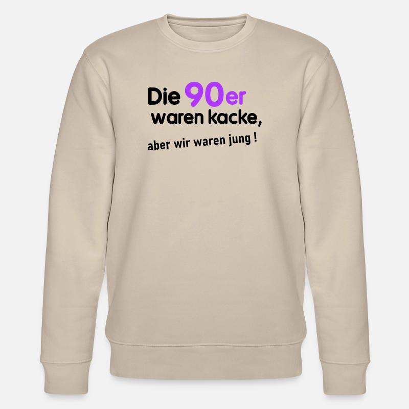 90er waren kacke - Stanley/Stella Unisex Bio-Sweatshirt CHANGER  - Beige