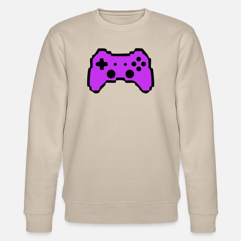 Retro Gamepad Controller Gamer - Stanley/Stella CHANGER Unisex Organic Sweatshirt - beige