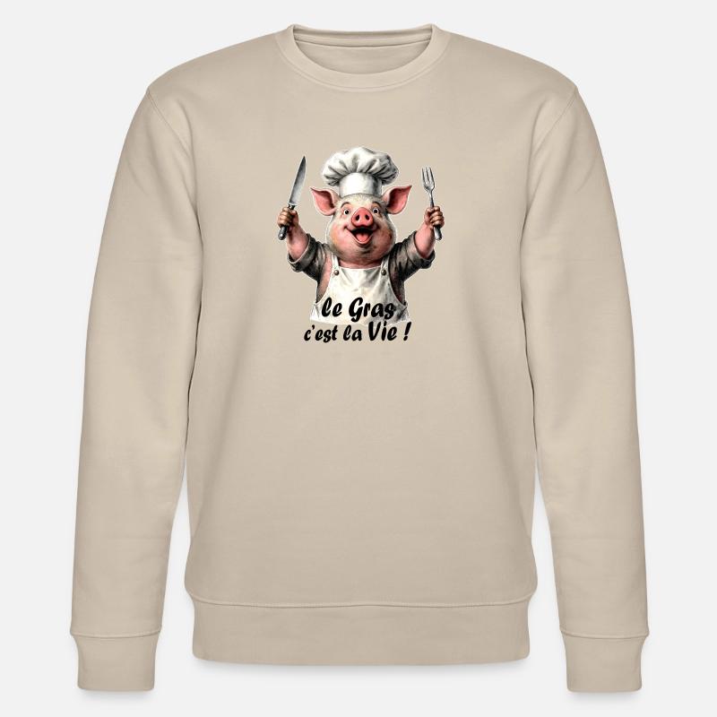 Le Gras, c'est la Vie - Sweat bio CHANGER Stanley/Stella Unisexe - beige