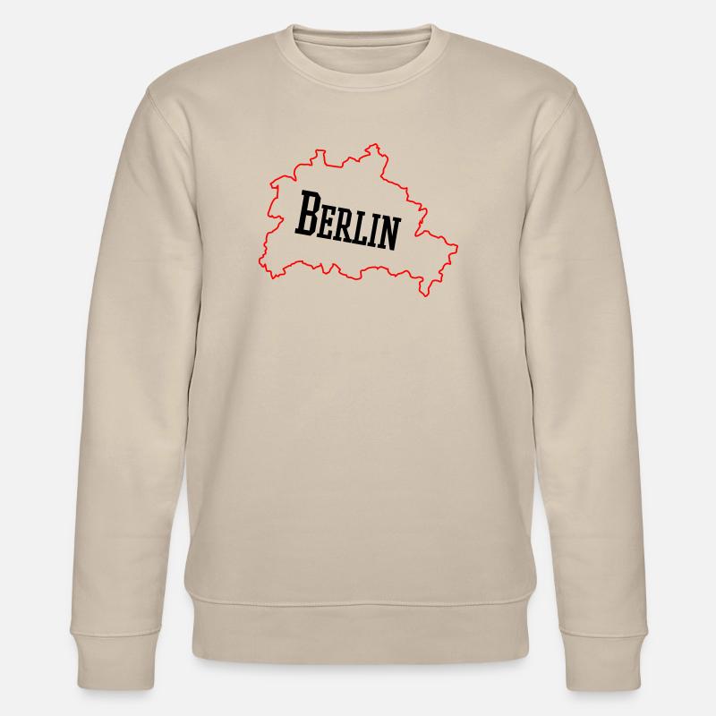 berlin_umriss_02 - Stanley/Stella Unisex Bio-Sweatshirt CHANGER  - Beige