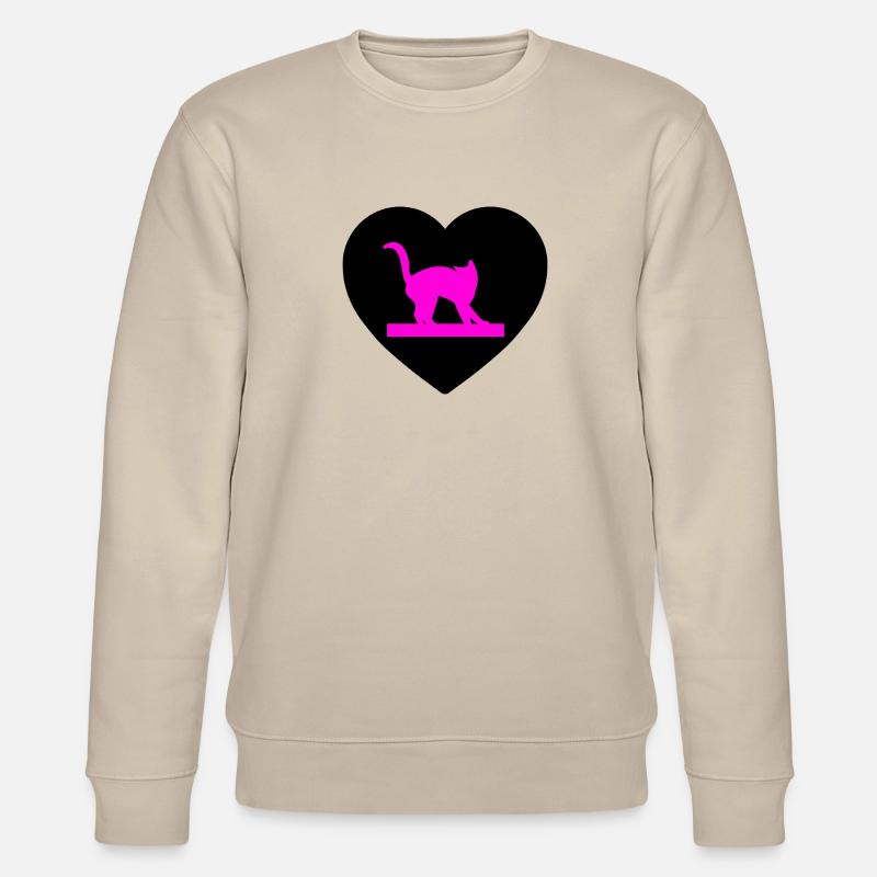 Katzen - Stanley/Stella Unisex Bio-Sweatshirt CHANGER - Beige