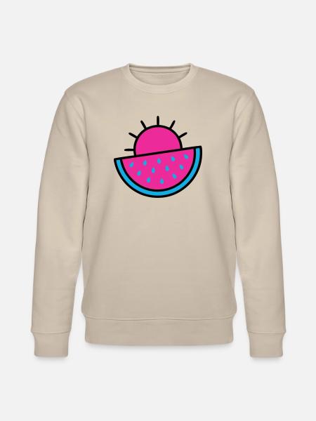 Watermelon Sun 90s Pop Art - Stanley/Stella CHANGER Unisex Organic Sweatshirt - beige