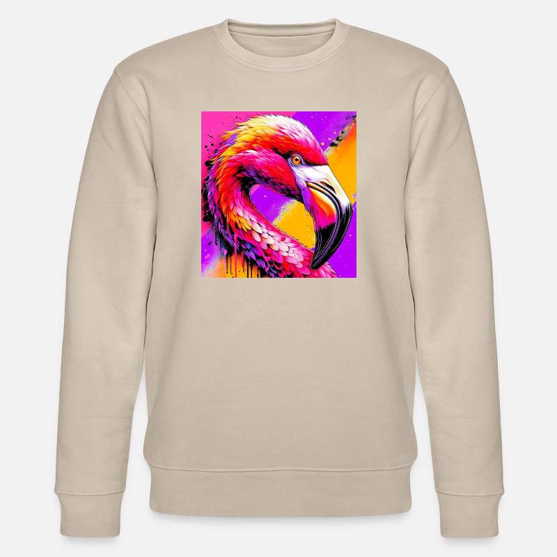 flamingo - Stanley/Stella CHANGER Unisex Organic Sweatshirt - beige