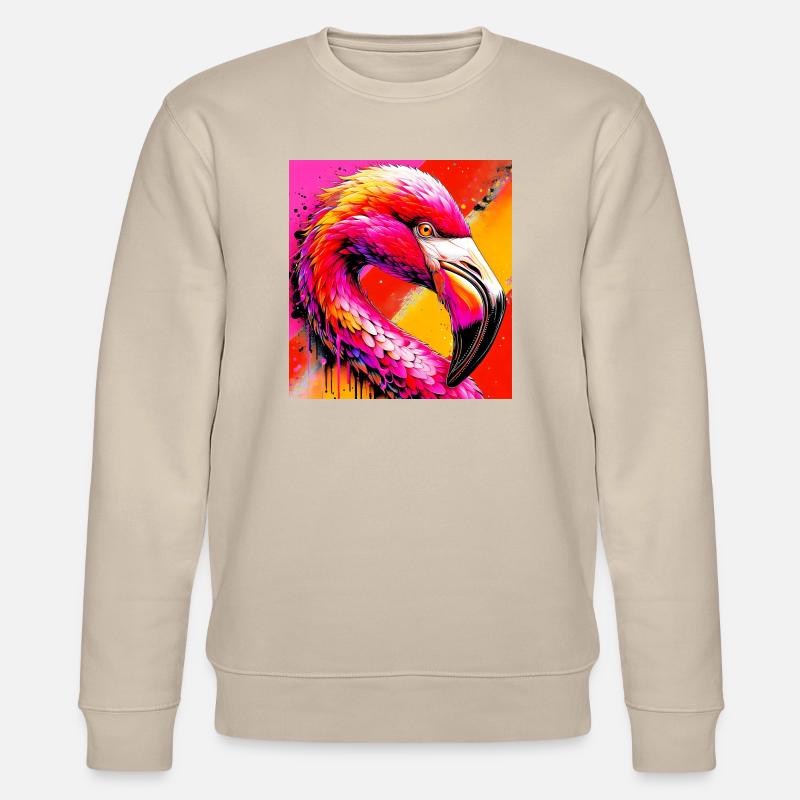flamingo - Stanley/Stella CHANGER Unisex Organic Sweatshirt - beige