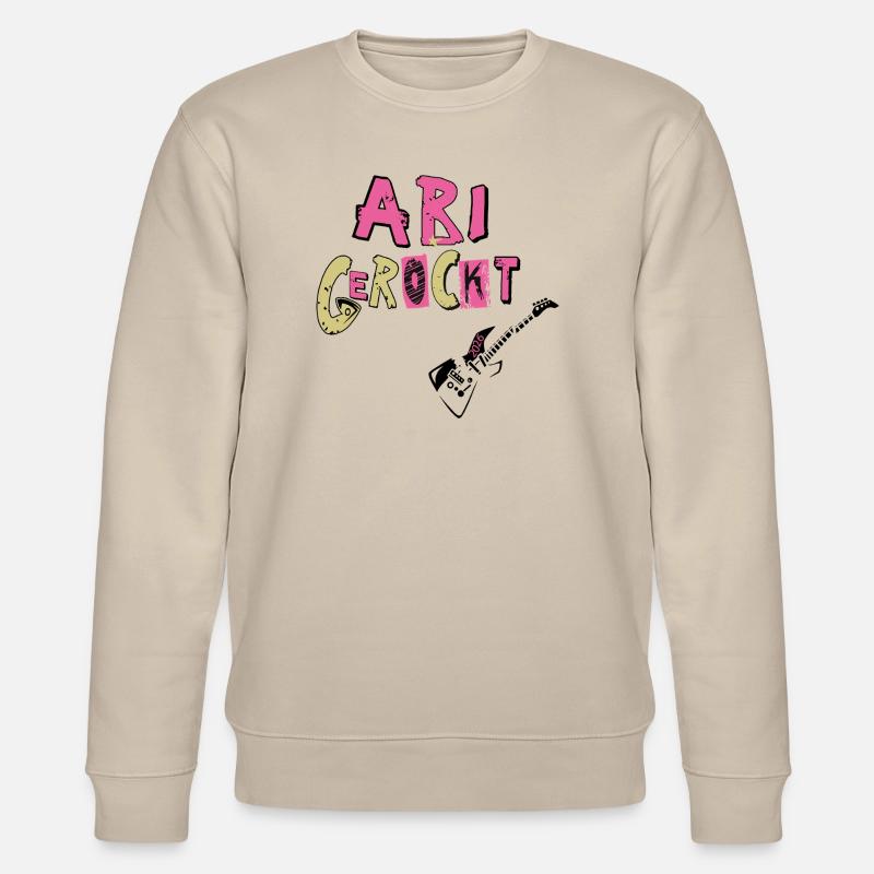 Schulabschluss Abi gerockt - Stanley/Stella Unisex Bio-Sweatshirt CHANGER  - Beige