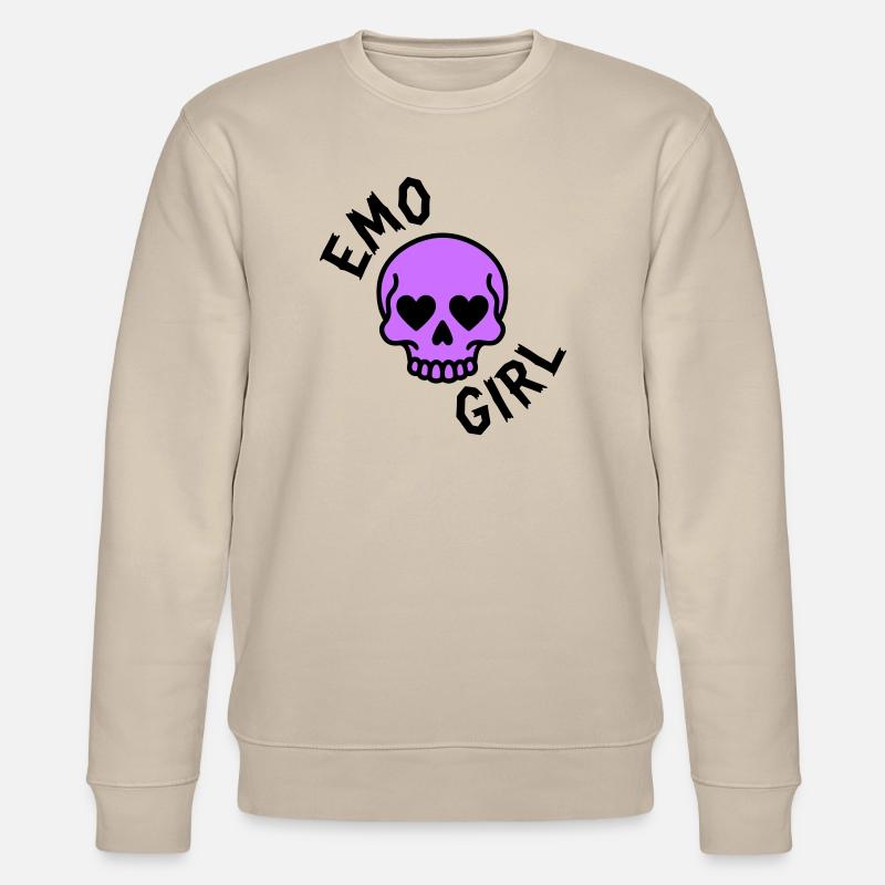emo girl - Stanley/Stella CHANGER Unisex Organic Sweatshirt - beige