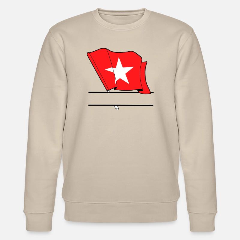 Maastricht Custom Flag - Stanley/Stella Unisex Bio-Sweatshirt CHANGER - Beige