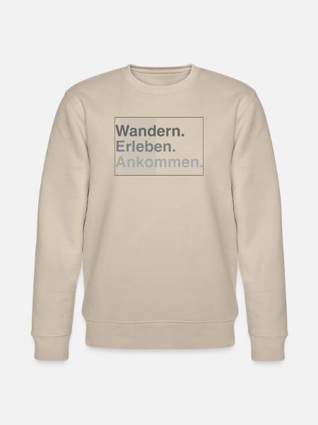 Wandern erleben - Stanley/Stella Unisex Bio-Sweatshirt CHANGER  - Beige