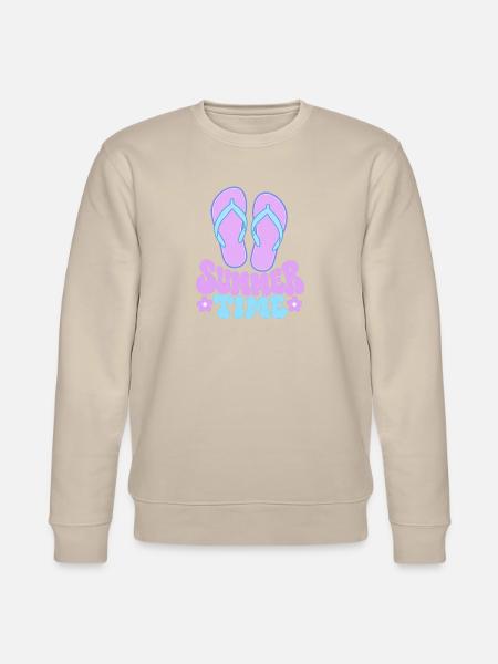 Summertime Flip Flops - Stanley/Stella Unisex Bio-Sweatshirt CHANGER - Beige
