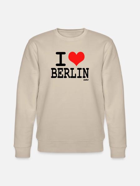 i love berlin - Stanley/Stella CHANGER Unisex Organic Sweatshirt - beige