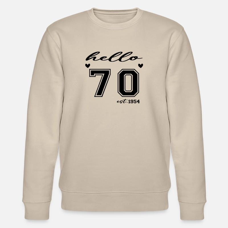 Hello 70 est 1954 - Sweat bio CHANGER Stanley/Stella Unisexe - beige