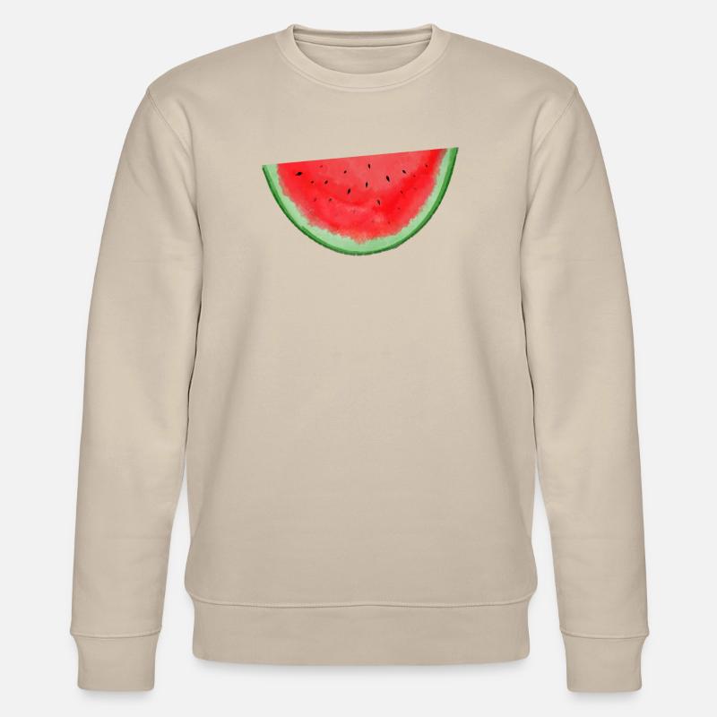 Aquarelle pastèque - Sweat bio CHANGER Stanley/Stella Unisexe - beige