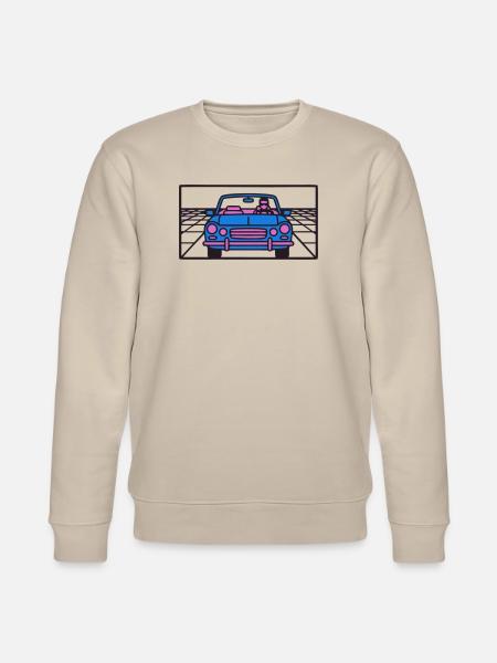 Retro Car Miami Logo - Stanley/Stella CHANGER Unisex Organic Sweatshirt - beige