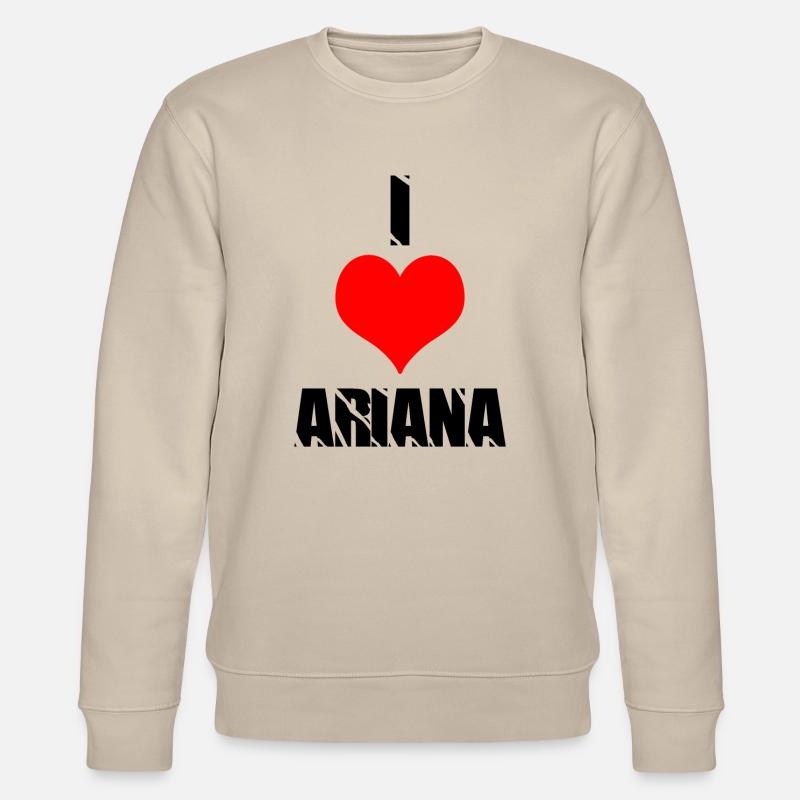 I love Ariana - Stanley/Stella Unisex Bio-Sweatshirt CHANGER  - Beige