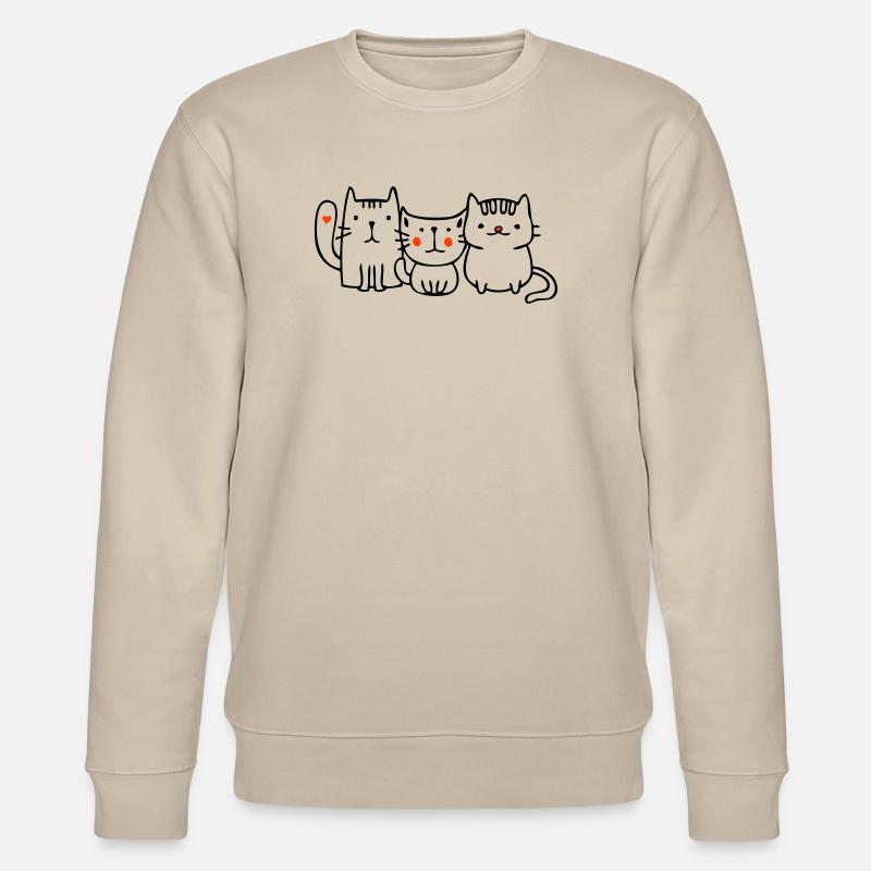 Trois petits chats - Sweat bio CHANGER Stanley/Stella Unisexe - beige