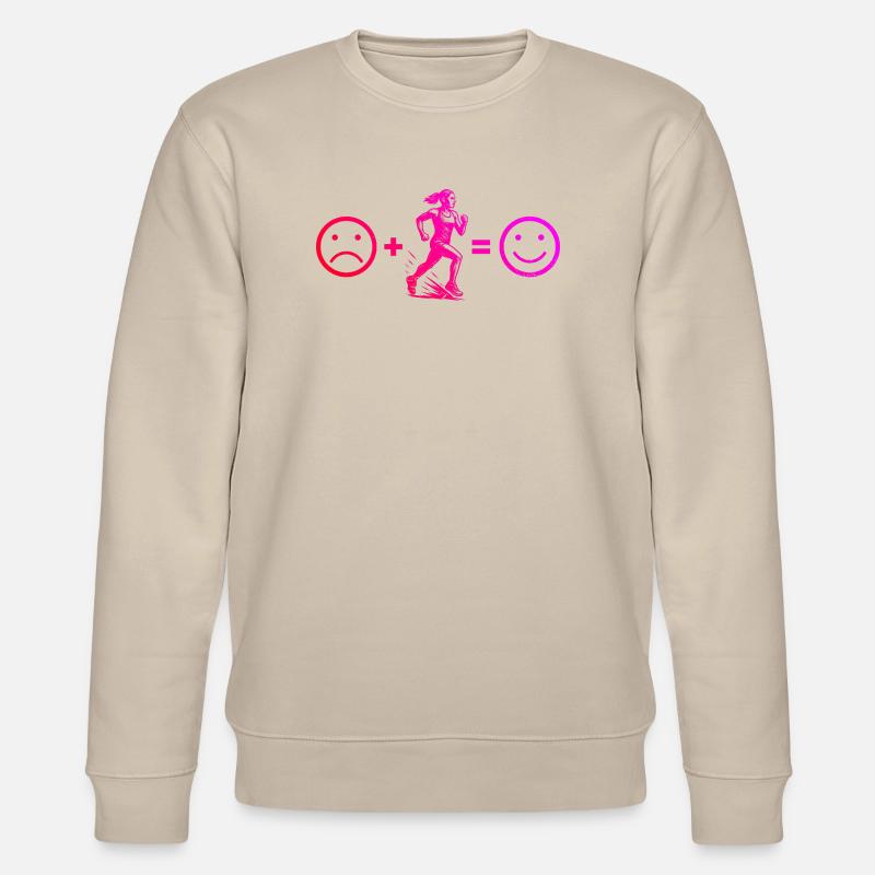 Rennen Power Running Design - Stanley/Stella Unisex Bio-Sweatshirt CHANGER  - Beige