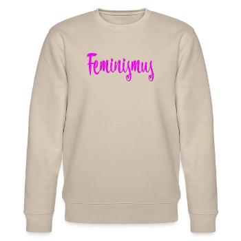 Feminismus - Stanley/Stella Unisex Bio-Sweatshirt CHANGER  - Beige - Vorne - Nik (191cm) & Marisol (170cm)