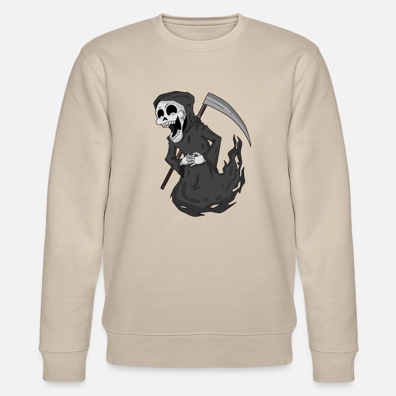 Grim Reaper rit drôle - Sweat bio CHANGER Stanley/Stella Unisexe - beige