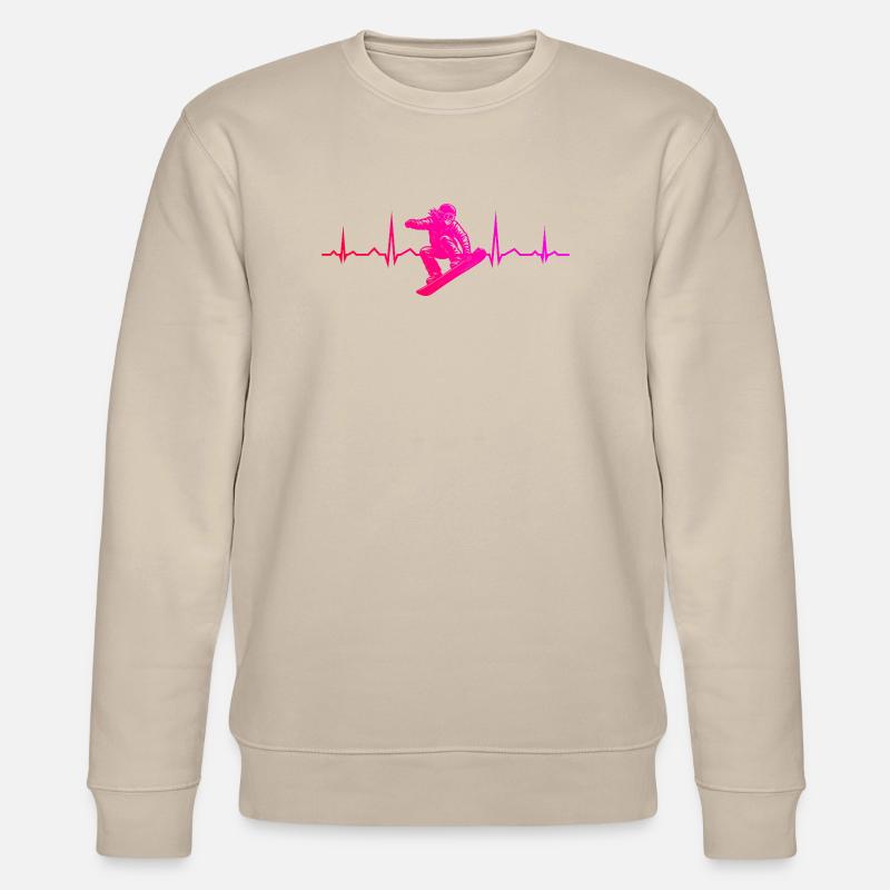 Message de snowboard clair - Sweat bio CHANGER Stanley/Stella Unisexe - beige