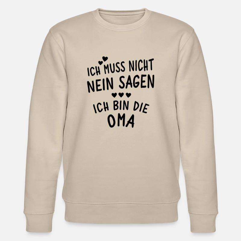 Ich bin die Oma - Stanley/Stella Unisex Bio-Sweatshirt CHANGER  - Beige