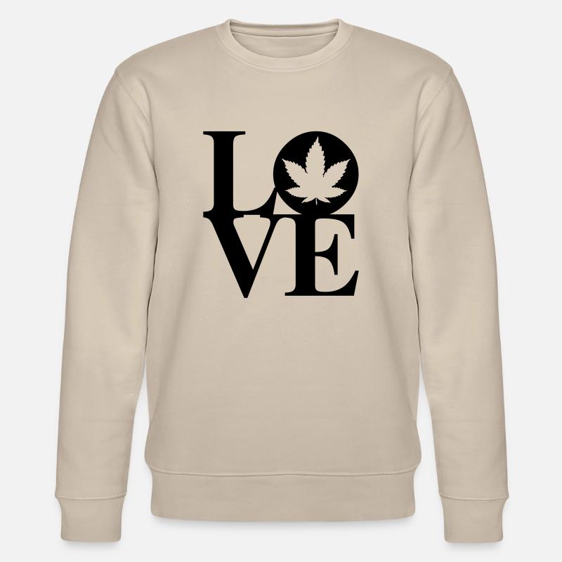 Cannabis Liebe Kunst - Stanley/Stella Unisex Bio-Sweatshirt CHANGER  - Beige