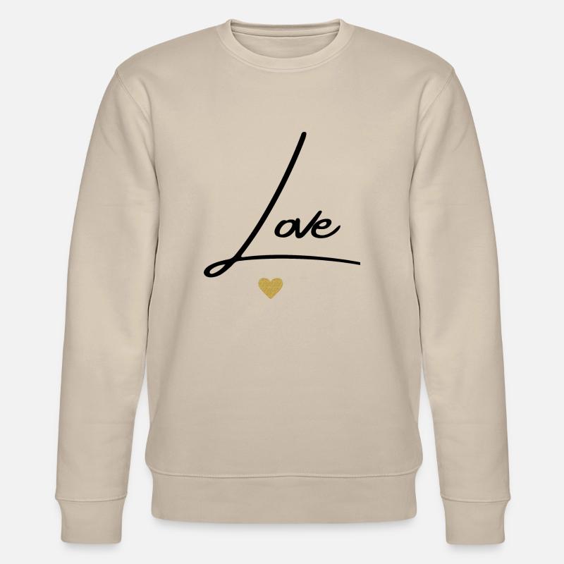 Amour - idée cadeau saint Valentin - Sweat bio CHANGER Stanley/Stella Unisexe - beige
