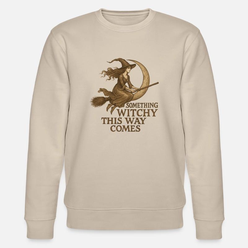 Hexenhafter Mondflug - Stanley/Stella Unisex Bio-Sweatshirt CHANGER  - Beige