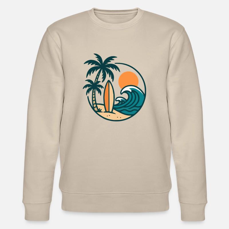 Planche de surf de l’île - Sweat bio CHANGER Stanley/Stella Unisexe - beige
