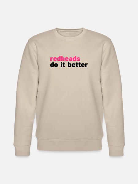 Rothaarigen es besser (Rothaarigen es besser) - Stanley/Stella Unisex Bio-Sweatshirt CHANGER - Beige
