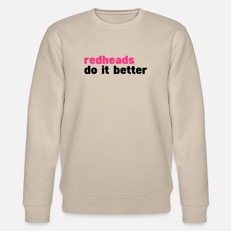 Rothaarigen es besser (Rothaarigen es besser) - Stanley/Stella Unisex Bio-Sweatshirt CHANGER  - Beige