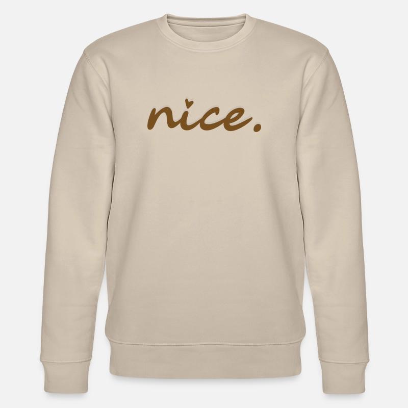 nice (brown with light shadow) - Stanley/Stella CHANGER Unisex Organic Sweatshirt - beige