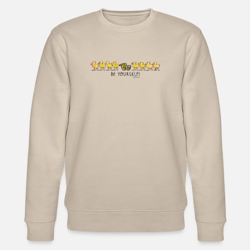 Janosch Tigerente Be Yourself - Stanley/Stella Unisex Bio-Sweatshirt CHANGER  - Beige