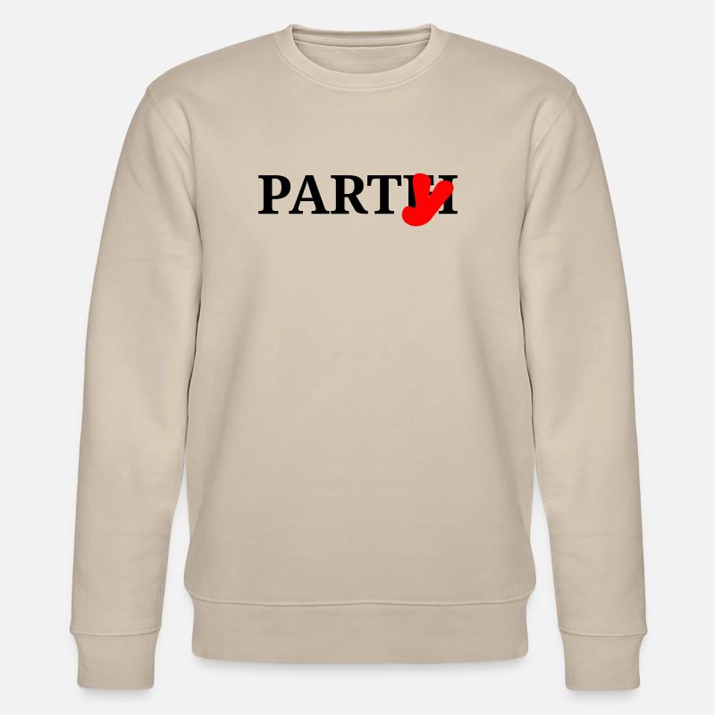 Party Partei - Stanley/Stella Unisex Bio-Sweatshirt CHANGER  - Beige