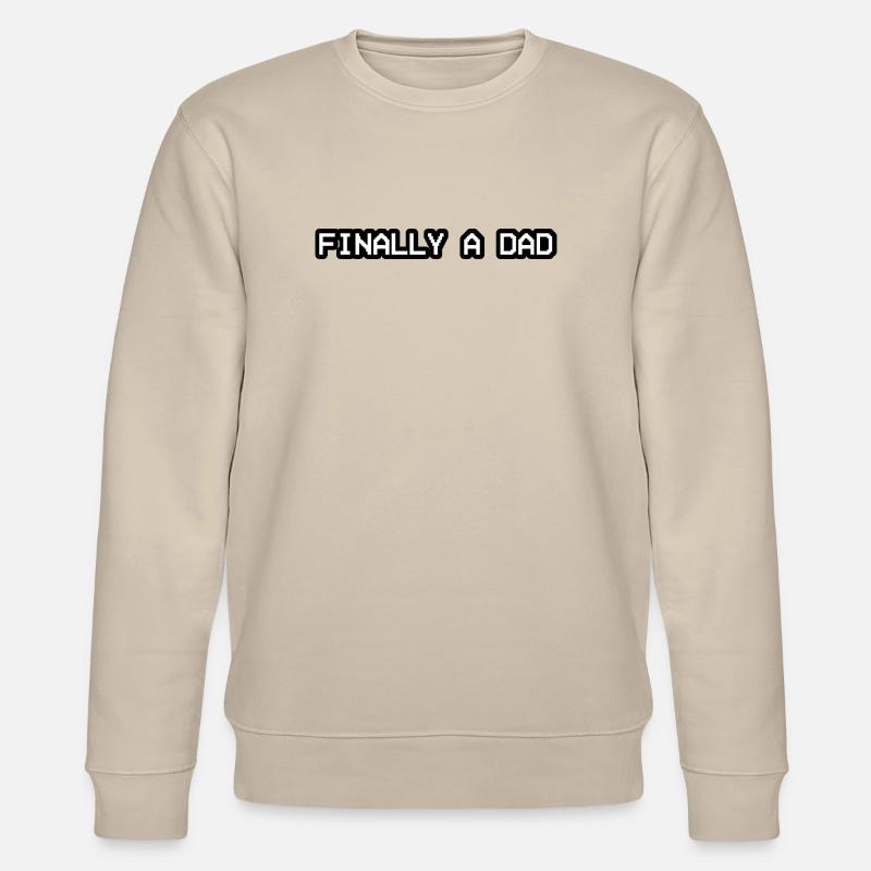 Endlich ein Papa-Design - Stanley/Stella Unisex Bio-Sweatshirt CHANGER  - Beige