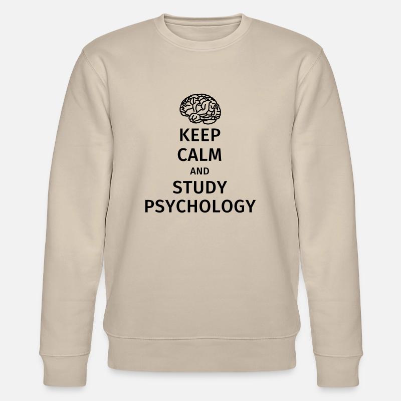 keep calm and study psychology - Stanley/Stella CHANGER Unisex Organic Sweatshirt - beige