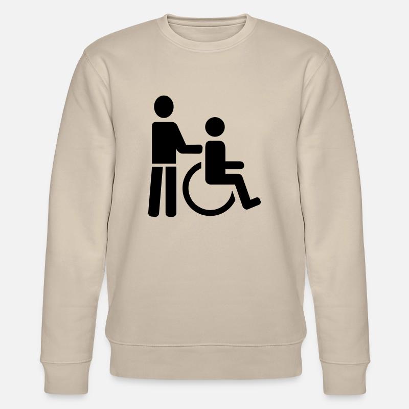 Rollstuhl - Stanley/Stella Unisex Bio-Sweatshirt CHANGER  - Beige