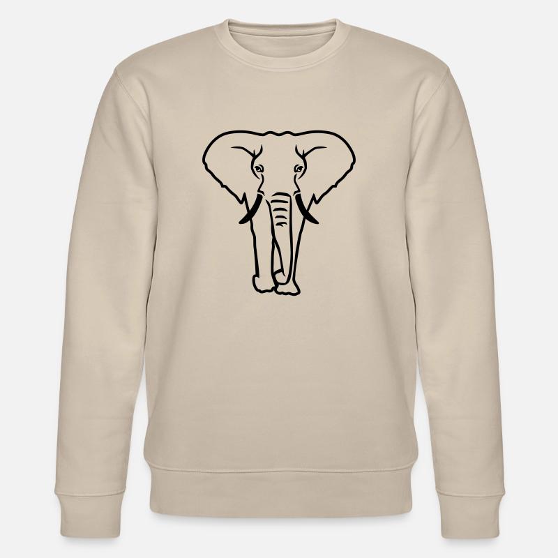 Elephant - Sweat bio CHANGER Stanley/Stella Unisexe - beige