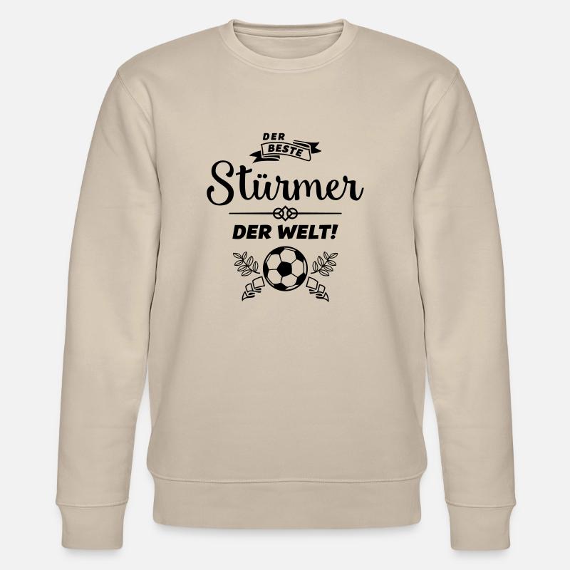 der beste stürmer - Stanley/Stella Unisex Bio-Sweatshirt CHANGER  - Beige