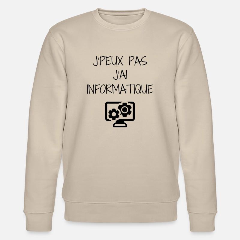 Computer / Informatiker / Aussenseiter / Ingenieur - Stanley/Stella Unisex Bio-Sweatshirt CHANGER  - Beige