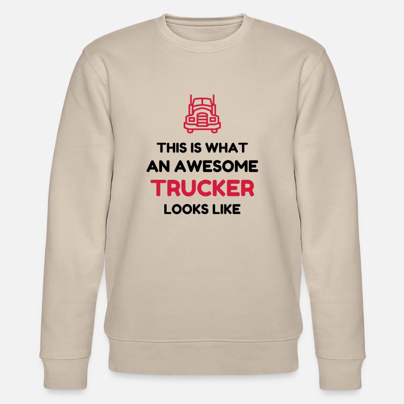 Routier / Chauffeur Poids-lourd / Camion / - Sweat bio CHANGER Stanley/Stella Unisexe - beige