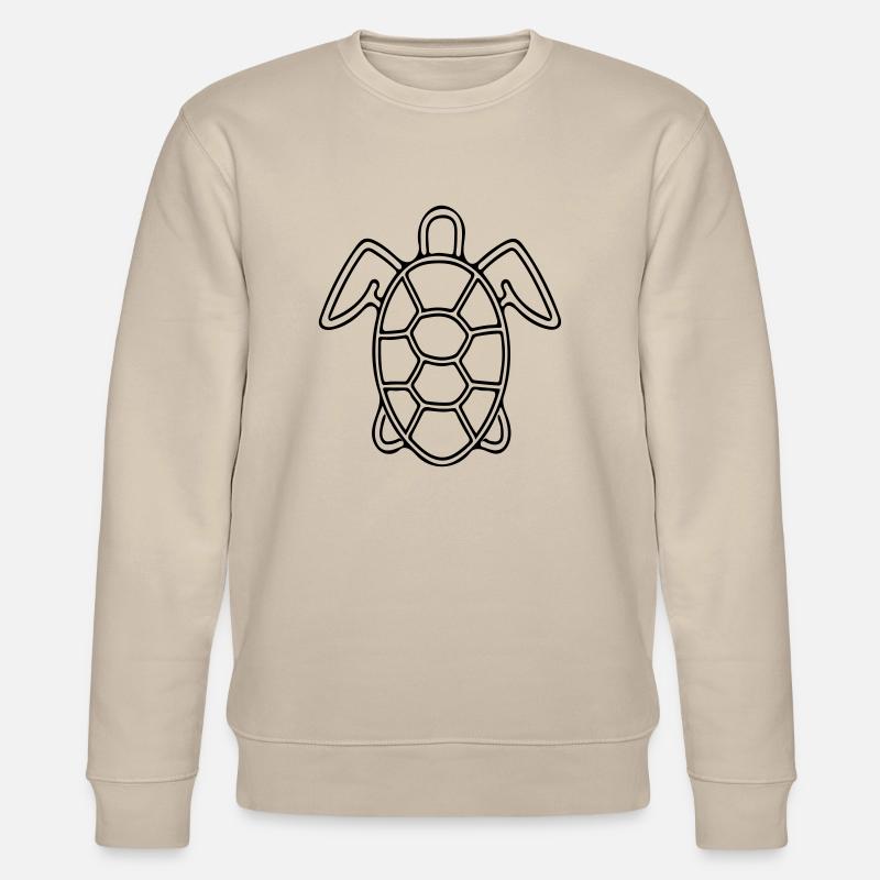Vector Schildkröte - Stanley/Stella Unisex Bio-Sweatshirt CHANGER  - Beige