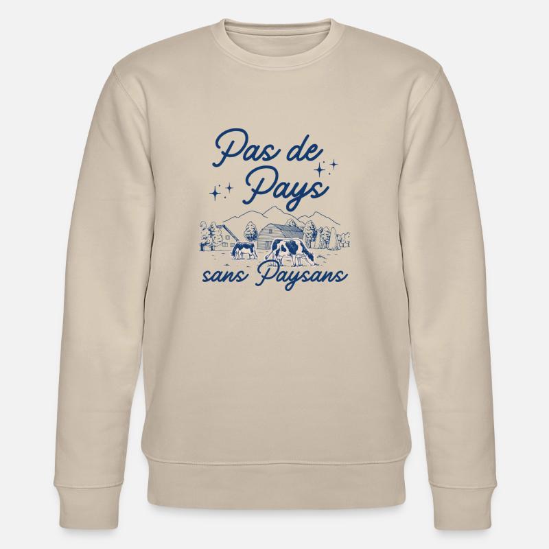 Pas de pays sans paysans - Sweat bio CHANGER Stanley/Stella Unisexe - beige